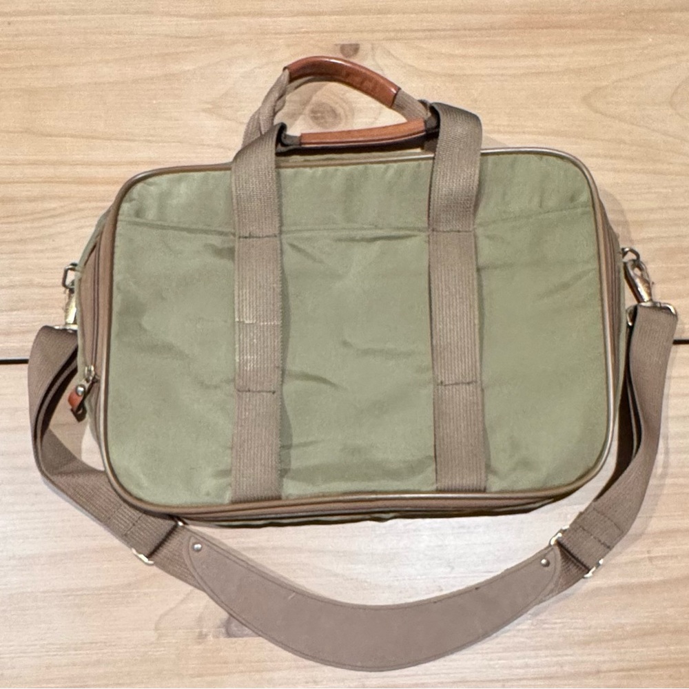 Hartmann Luggage Unisex Green Brown Top Handle Carry on Expandable Shoulder Bag